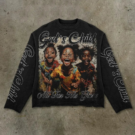 Gods child long sleeve pullover