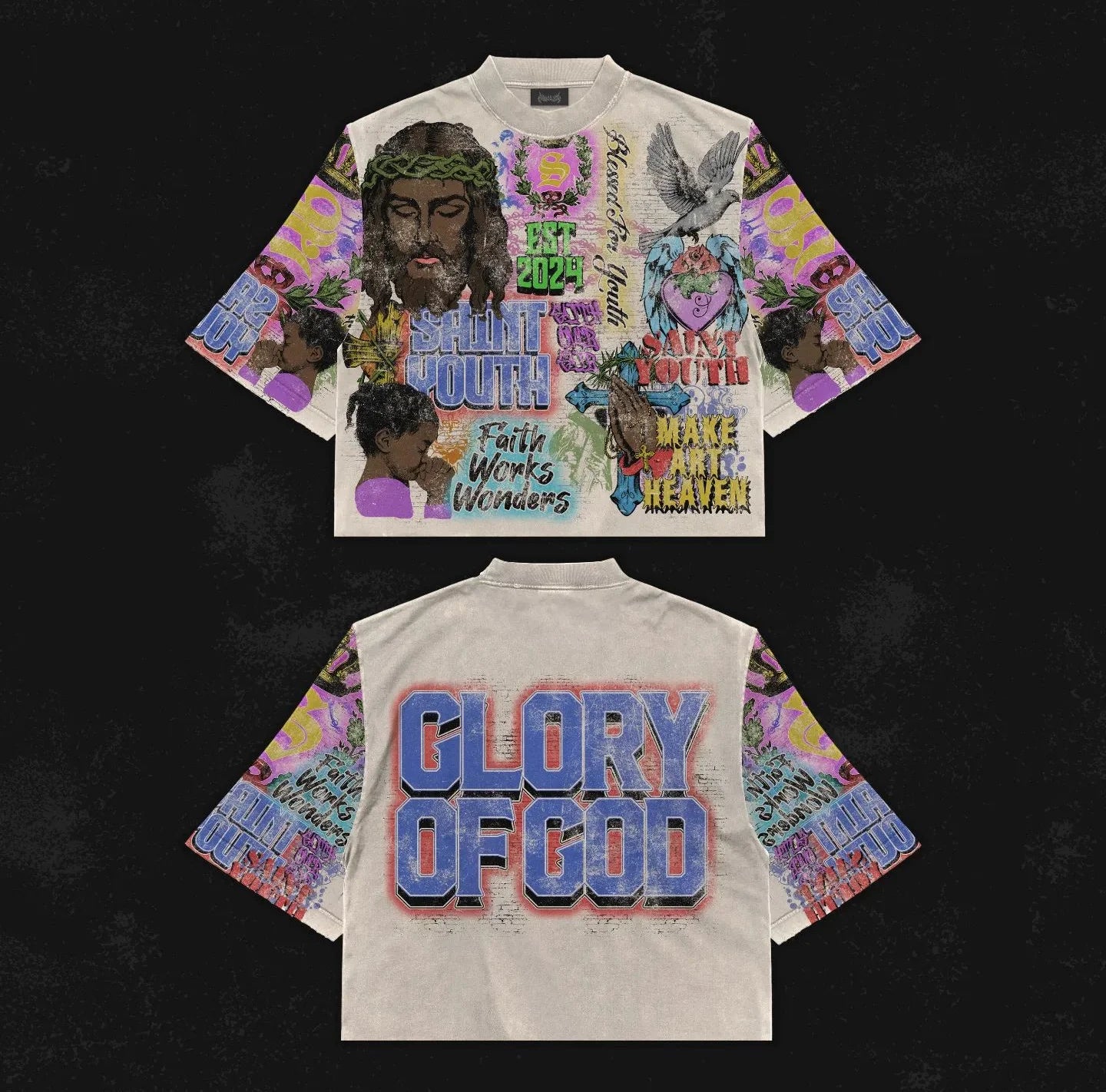 Glory Of God oversized graphic tee