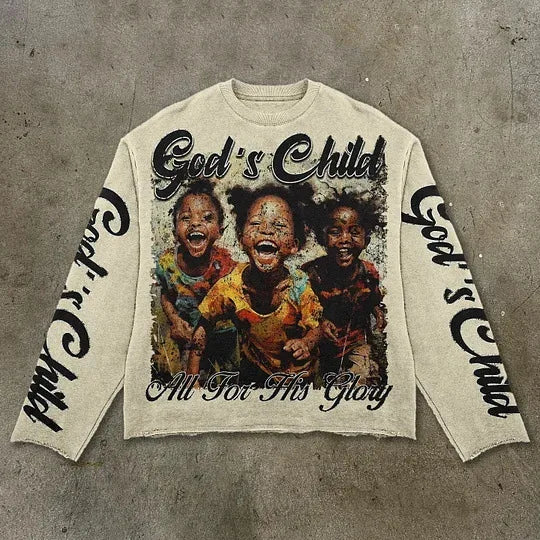 Gods child long sleeve pullover