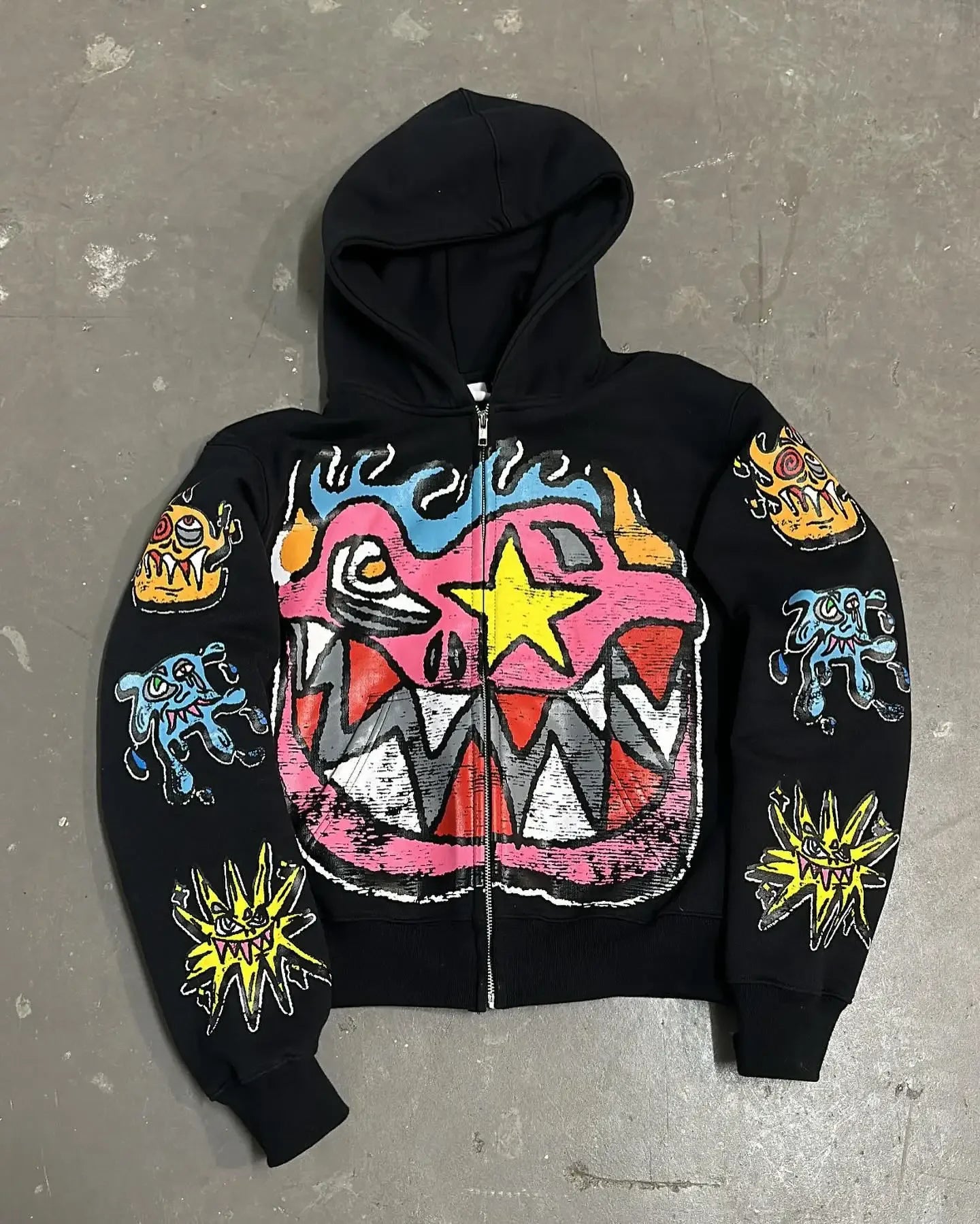 Crazy Monsta zipper jacket